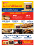 French's Stone Ground Dijon Mustard Sell Sheet