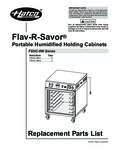Hatco Flav R Saver Replacement Parts