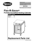 Hatco Flav-r-Savor Replacement Parts List