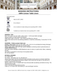 Garnier-Thiebaut Wash and Care instructions 100 Cotton Table Linen Garnier-Thiebaut Wash and Care instructions 100 Cotton Table Linen