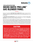 Gas Blender MM100-60-40 Installation and User Manual Gas Blender MM100-60-40 Installation and User Manual