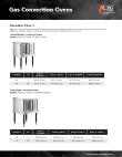 Gas Convection Oven 351FGCD100 351FGCD10DD_Elevation Chart