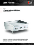 CPG Gas Countertop Griddle Manual
