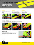 GenieGrips Stik-It Pads Maintenance Instructions