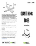 Giant Ring Toss Instruction Booklet