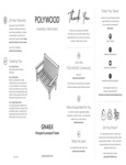 POLYWOOD Vineyard Deep Seating Loveseat Instructions POLYWOOD Vineyard Deep Seating Loveseat Instructions
