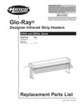 Glo-Ray Infrared Strip Heaters Replacement Part List