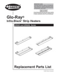 Hatco Glo-Ray Infra-Black Replacement Parts Lists