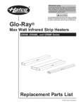 Hatco Glo-Ray Replacement Parts List - Models GRAM, GRAML, and GRNM