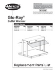 Hatco Glo-Ray Buffet Warmer Replacement Parts List