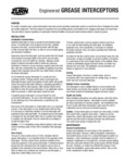 Grease Interceptor Engineering Bulletin Grease Interceptor Engineering Bulletin