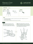Hairpin Cafe Chair Assembly Instructions