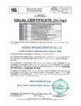 SOSA Halal Certificate letter SOSA Halal Certificate letter