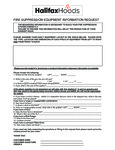 Halifax Fire Suppression Layout Form