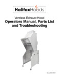 Halifax Ventless Hoods Operating Manual