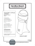 Hamilton Beach HCJ967 Manual