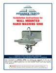 handsinks Instructions Wall mounted Advanced Tabco handsinks Instructions Wall mounted Advanced Tabco