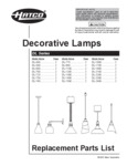 DL heat lamp parts list