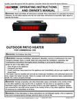 HeatStar HSRP37GL and HSRP37MT Owners Manual HeatStar HSRP37GL and HSRP37MT Owners Manual