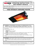HeatStar HSRR30SPLP and HSRR30SPNG Owners Manual HeatStar HSRR30SPLP and HSRR30SPNG Owners Manual