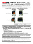 HeatStar HSSVFRD20LPBT, HSSVFRD30LPBT, HSSVFBF20LPBT, and HSSVFBF30LPBT Owners manual