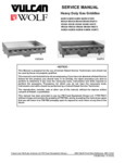 Heavy Duty Gas Griddles Service Manual Heavy Duty Gas Griddles Service Manual
