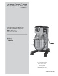 Hobart HMM10 Centerline Mixer Manual