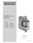 Hobart Legacy HSL Two-Speed Spiral Dough Mixer Manual