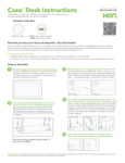 HON Coze Desk Assembly Instructions