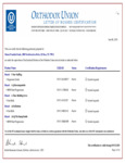 Kosher Certification Letter