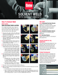 How To Solvent Weld Instructions How To Solvent Weld Instructions