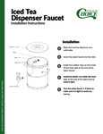 Choice Iced Tea Dispenser Installation Instructions