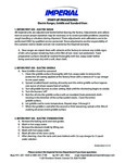 Imperial Range Electric Range, Oven, Griddle Startup Procedures Imperial Range Electric Range, Oven, Griddle Startup Procedures