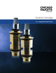 Chicago Faucets Cartridges w/ Integrated Check Valve