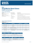 Lavex Black Vinyl-Nitrile Product Information