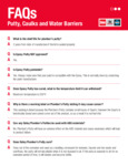 Puttys, Caulks, and Water Barriers Infographic