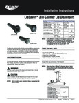 LidSaverâ„¢ 3 In-Counter Lid Dispensers Instructions LidSaverâ„¢ 3 In-Counter Lid Dispensers Instructions