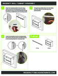 Instructional Sheet - Regency Wall Cabinet