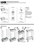 INSTRUCTIONS - 2-Shelf Plastic EC11+B Utility Cart 2403