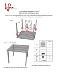 Instructions for BFM Seating SUD3636SGU Daytona Dining Table with Umbrella Hole