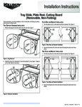 Instructions for Vollrath 2-Series Tray Slides_Plate Rests_Cutting Boards Instructions for Vollrath 2-Series Tray Slides_Plate Rests_Cutting Boards