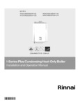 Rinnai I-Series Heat-Only Boiler Manual