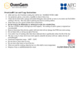 OvenGem Care and Usage Instructions