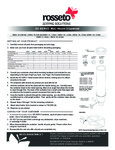 Rosetto SERV-E Instructions