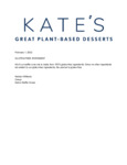 Kate's Ice Cream Cones Gluten-Free Statement
