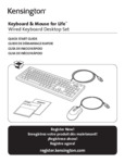 Kensington Keyboard and Mouse for Life_User Manual Kensington Keyboard and Mouse for Life_User Manual
