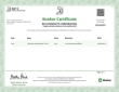 Rich's Kosher Certificate