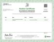 Rich's Kosher Certificate