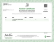 Rich's Kosher Certificate