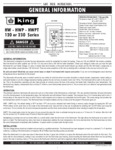 King Electric HW, HWP & HWPT Instructions King Electric HW, HWP & HWPT Instructions